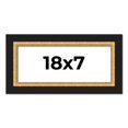thumbnail image 1 of 18x7 Frame Gold Real Wood Picture Frame Width 2.25 Inches | Interior Frame Depth 0.5 Inches |, 1 of 8