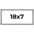 thumbnail image 1 of 18x7 Frame Silver Grey Distressed Solid Wood Picture Frame | 0.75 Inch Moulding Width | Interior, 1 of 8