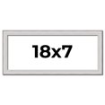 thumbnail image 1 of 18x7 Frame Silver Inner Slope Bevel Picture Frame | 1 Inch Moulding Width | 0.75 Inch Rabbet Depth, 1 of 8