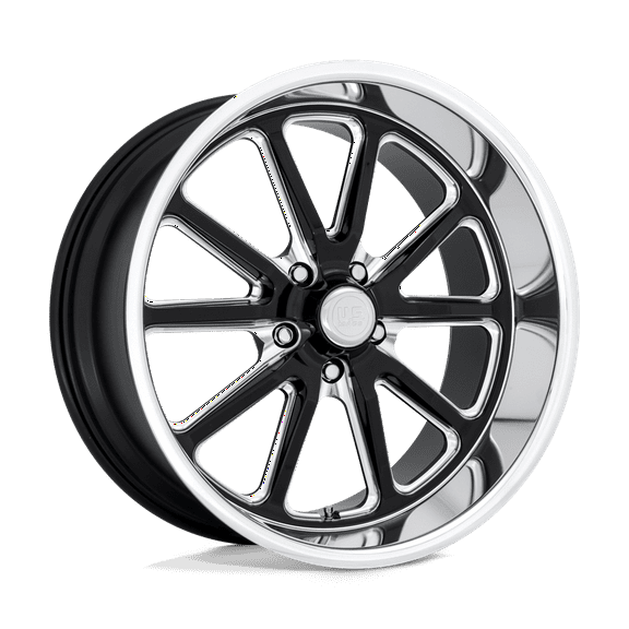 18x7 US Mags U117 Rambler Gloss Black Milled Wheel 5x4.5 (1mm)