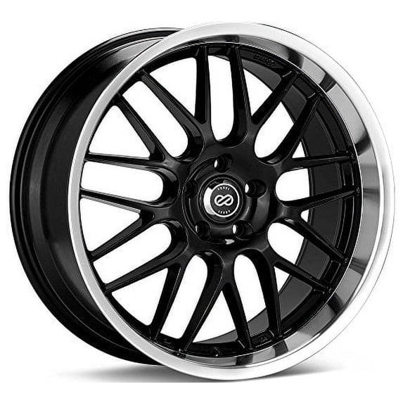 18x75 Enkei Lusso (Black) WheelsRims 5x100 (469-875-8042BK)