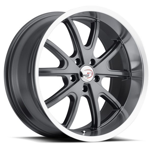 Vision Torque 18x8.5 5x120.7 -6et Gunmetal Machined Lip Wheel