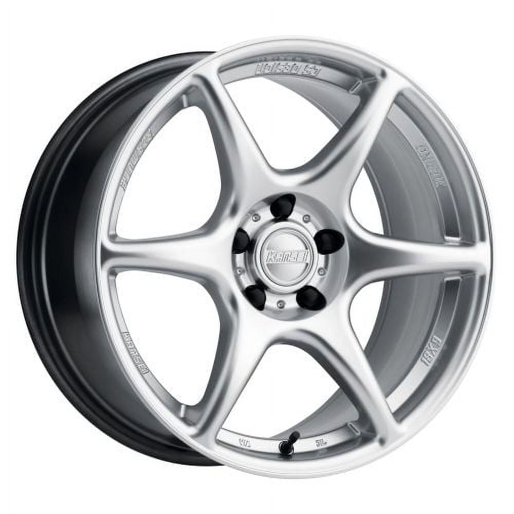 18x8.5 Kansei K11S Tandem Hyper Silver Wheel 5x100 (35mm) - Walmart.com