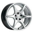 thumbnail image 1 of 18x8.5 Kansei K11S Tandem Hyper Silver Wheel 5x100 (35mm), 1 of 2