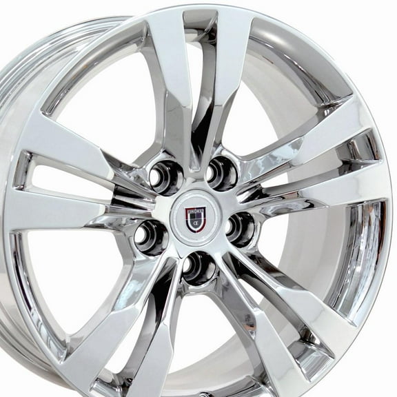 OE Wheels CA15B 18 Inch Rim Fits CTS Style 5x120 18x8.5 Chrome - Hollander 4717 (1)