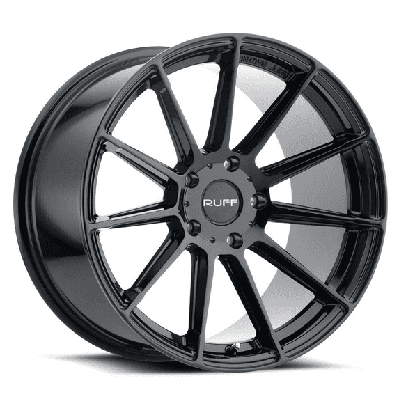 18x8.5 Ruff RS2 GLOSS BLACK Wheel 5x4.5 (40mm)