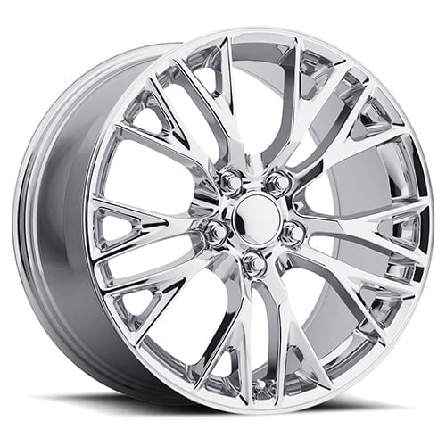 18x8.5 inch Rim FR 22 C7 Z06 for Corvette Chrome Wheel - 5x4.75 Bolt-Pattern - 56mm Offset - 70.3mm Hub-Size