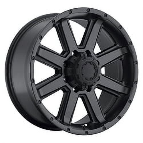 1 X Ultra 195SB Crusher 18X8.5 8X170 125.20 Hub +12 Offset Black Wheel Rim