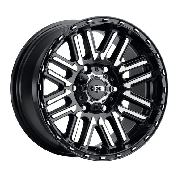 18x8.5 Vision 348 Nexus Gloss Black Machined Face Wheel 6x120 (18mm)