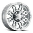 thumbnail image 1 of 18x8.5 Vision 375 Warrior Winter Paint-Silver Wheel 5x5.5 (18mm), 1 of 2