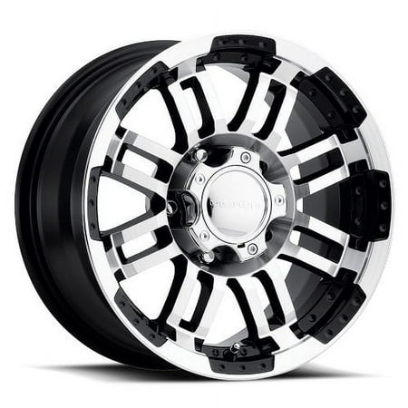 Vision Off-Road Warrior 18x8.5 5x114.3 18et Gloss Black Machined Face Wheel
