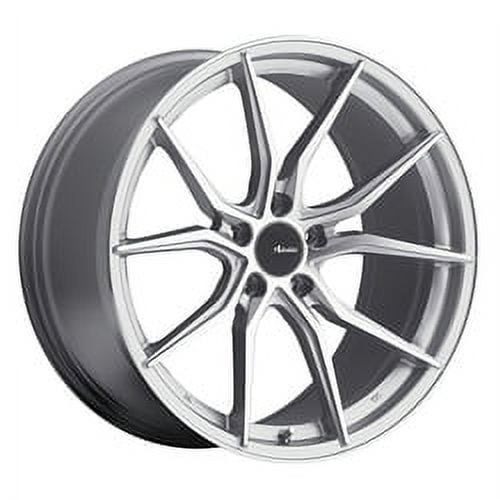 1 Advanti Racing 18x8 5X108 +45 80S Hybris Silver with Machined Face Wheel Rim