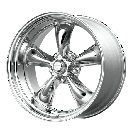 18x8 American Racing VN515 TORQ THRUST II 1 PC Polished Wheel BLANK (0mm)