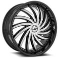thumbnail image 1 of 18x8 Azara AZA-508 Gloss Black & Machined Wheel 5x112/5x4.5 (35mm), 1 of 2