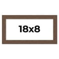 thumbnail image 1 of 18x8 Frame Brown Farmhouse Solid Wood Picture Frame Width 1.5 Inches | Interior Frame Depth 0.5, 1 of 8