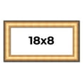 thumbnail image 1 of 18x8 Frame Gold Plein Aire Solid Wood Picture Frame Width 2 Inches | Interior Frame Depth 0.5, 1 of 8