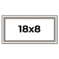 thumbnail image 1 of 18x8 Frame Silver Real Wood Picture Frame Width 1.25 Inches | Interior Frame Depth 0.5 Inches |, 1 of 8