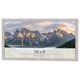 thumbnail image 1 of 18x8 Frame White Real Wood Picture Frame Width 0.75 inches | Interior Frame Depth 0.5 inches |, 1 of 8