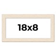 thumbnail image 1 of 18x8 Frame White Real Wood Picture Frame Width 1.5 inches | Interior Frame Depth 0.5 inches | Barn, 1 of 8