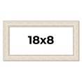 thumbnail image 1 of 18x8 Frame White Real Wood Picture Frame Width 1.75 inches | Interior Frame Depth 0.5 inches |, 1 of 8