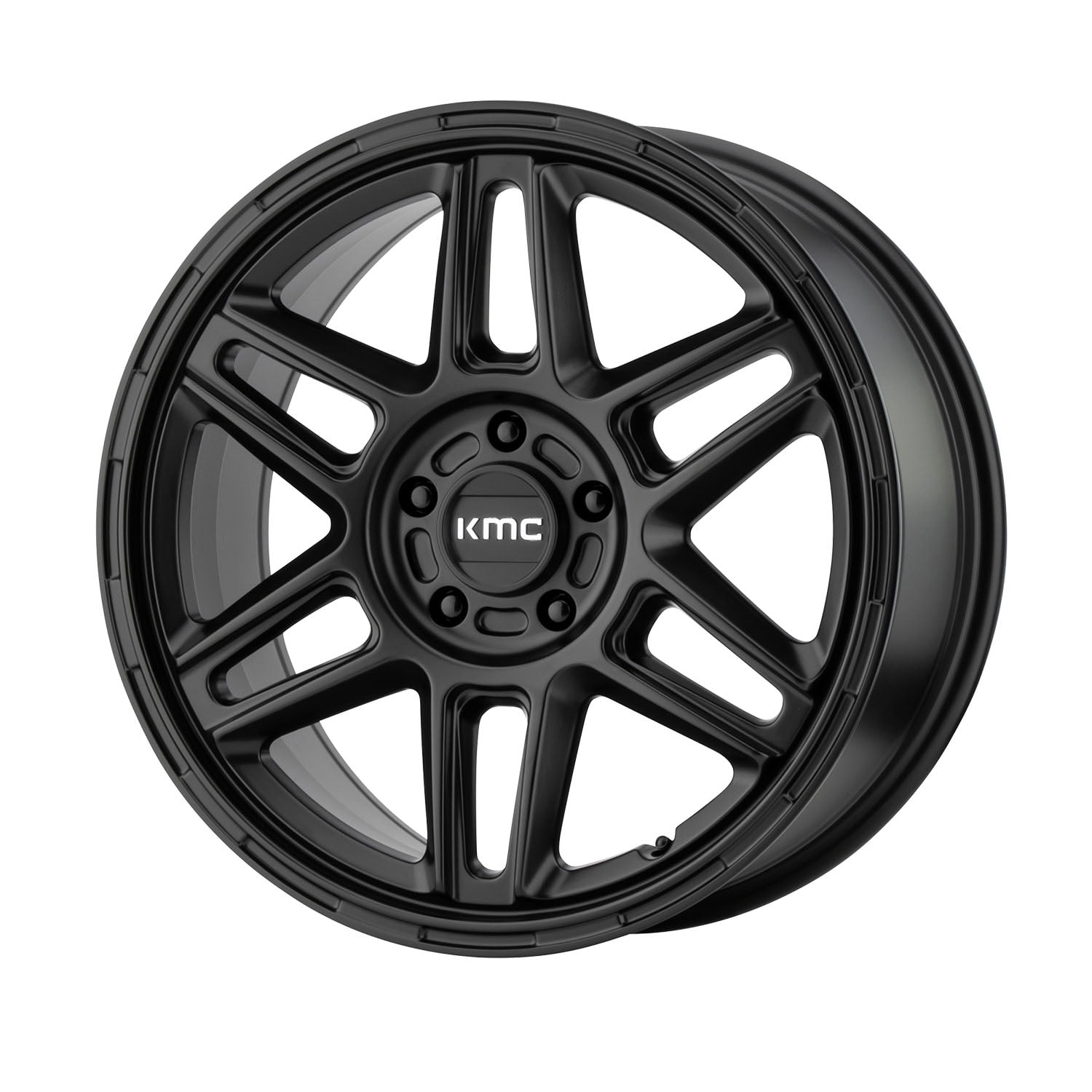 18x8 KMC KM716 NOMAD Satin Black Wheel 5x108 (38mm)
