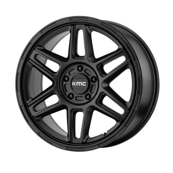 18x8 KMC KM716 NOMAD Satin Black Wheel 5x120 (38mm)