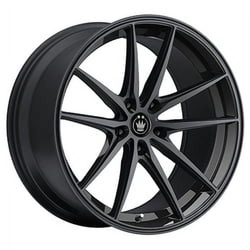 1 X Konig 37B Oversteer 18X8 5X120 72.56 Hub +35 Offset Black Wheel Rim