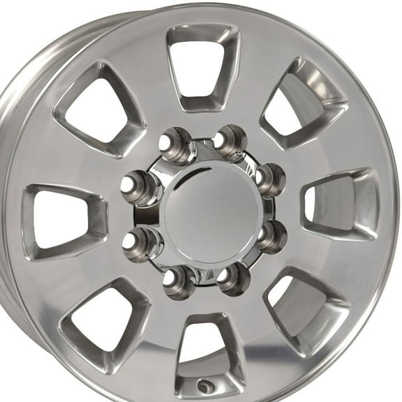 OE Wheels CV75B 18 Inch Rim Fits Sierra 2500/3500 Style 8x180 18x8 Polished - Hollander 5501 (1)