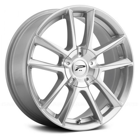 18x8 Platinum 436S Gemini Bright Silver Wheel 5x108 (40mm)