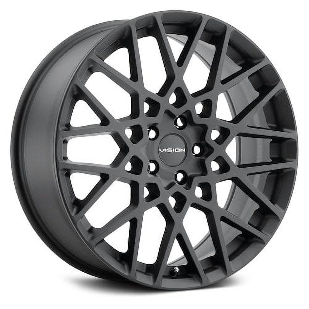 18x8 Vision 474 Recoil Satin Black Wheel 5x108 (38mm)