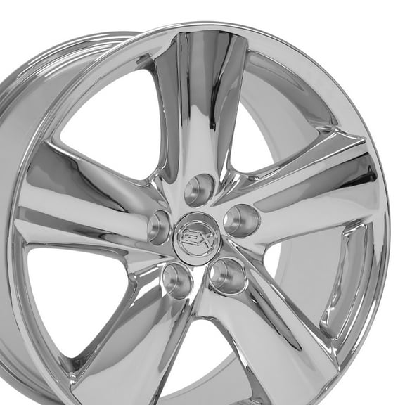 OE Wheels LX19 18 Inch Rims Fit LS460 Style 5x114.3 18x8 Chrome - Hollander 74196 (Set of 4)
