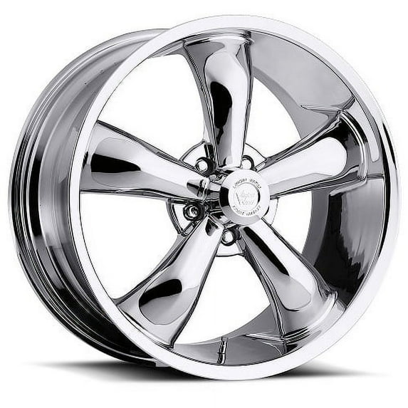 18x9.5 American Muscle 142 Legend 5 Chrome Wheel 5x4.75 (0mm)