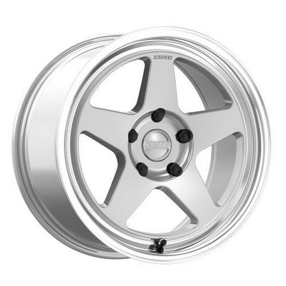 18x9.5 Kansei K12H KNP Hyper Silver with Bright Machined Lip Wheel 5x100 (22mm)