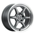 thumbnail image 1 of 18x9.5 Kansei K14G Roku Matte Grey W/Machined Lip Wheel 5x4.5 (38mm), 1 of 2