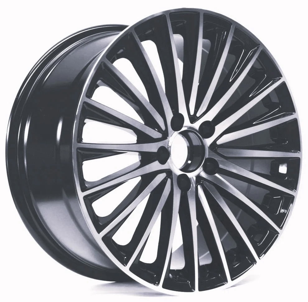 18x9.5 Mercedes-Benz Style Wheel | Black Machine Face Rim | 5x112 ...