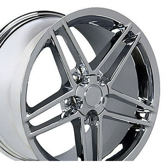 OE Wheels CV07A 18 Inch Rim Fits Corvette C6 Z06 Style 5x120.65 18x9.5 Chrome - Hollander 5342 (1)