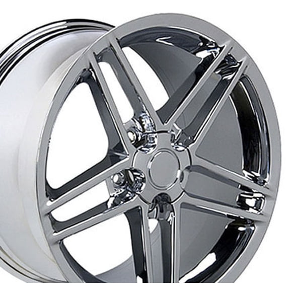OE Wheels CV07A 18 Inch Rim Fits Corvette C6 Z06 Style 5x120.65 18x9.5 Chrome - Hollander 5342 (1)