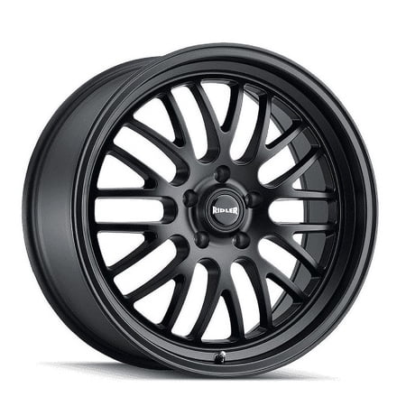 18x9.5 Ridler 607 Matte Black Wheel 5x5 (6mm)