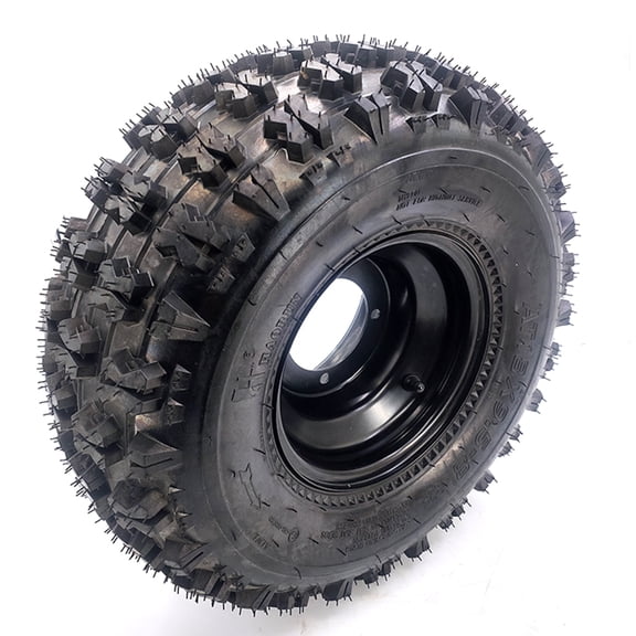 18x9.50-8 Tire & Wheel Assembly Tubeless 4PR 18x9.5-8 Off-Road ATV Go Kart Golf Cart Drift Trike Quad Mini Bike Buggy 8" Iron Rim 4-Lug 110mm Bolt Pattern Replacement Wheels