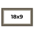 thumbnail image 1 of 18x9 Frame Brown Solid Wood Picture Frame | 1.75 Inch Moulding Width | Austin Frame Complete with, 1 of 8