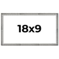 thumbnail image 1 of 18x9 Frame Silver Grey Distressed Solid Wood Picture Frame | 0.75 Inch Moulding Width | Interior, 1 of 8