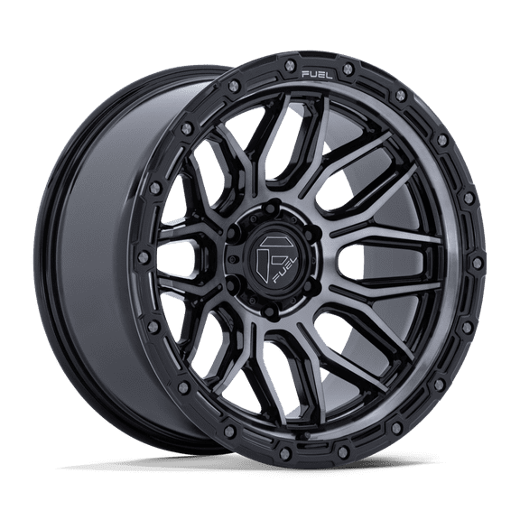 Fuel Off-Road - Surge - 18in, Cast Aluminum, Gloss Black Machined W/ Gtcc, 18X9, 8X6.5, 1mm, 194933423606, SAE J2530 JWL VIA
