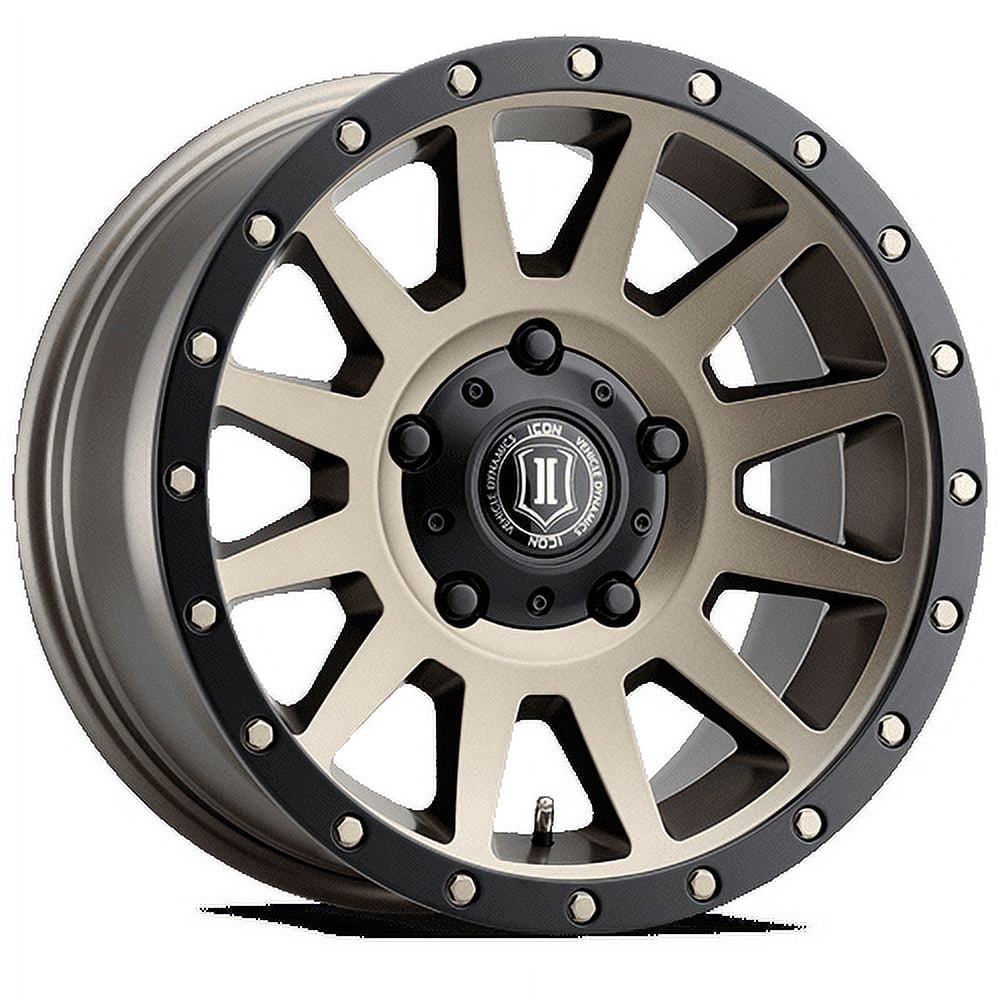 18x9 Icon Alloys Compression Bronze Wheel 5x5 (-12mm) Fits select: 2010 ...
