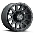 thumbnail image 1 of 18x9 Icon Alloys Compression HD Double Black Wheel 8x180 (12mm), 1 of 3