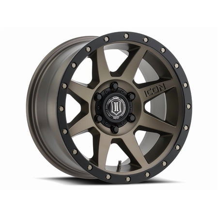 ICON Alloys Rebound, Bronze, 18 x 9 / 5 x 5, -12mm Offset, 4.5" BS