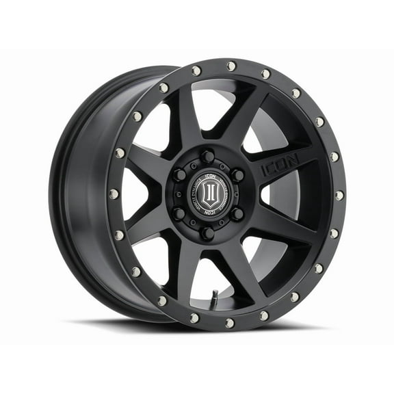 ICON Alloys Rebound, Satin Black, 18 x 9 / 5 x 5, -12mm Offset, 4.5" BS