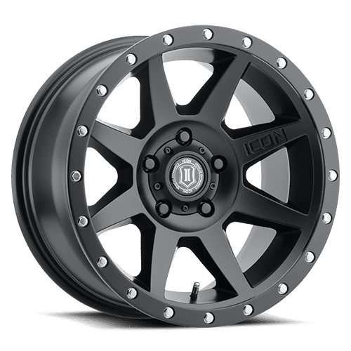 18x9 Icon Alloys Rebound Satin Black Wheel 5x5 (12mm) Fits select