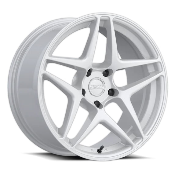 18x9 Kansei Wheel K15W Astro Gloss White Wheel 5x4.5 (22mm)