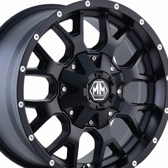 18x9 Mayhem 8015 Warrior Matte Black Wheel 8x170 (18mm)