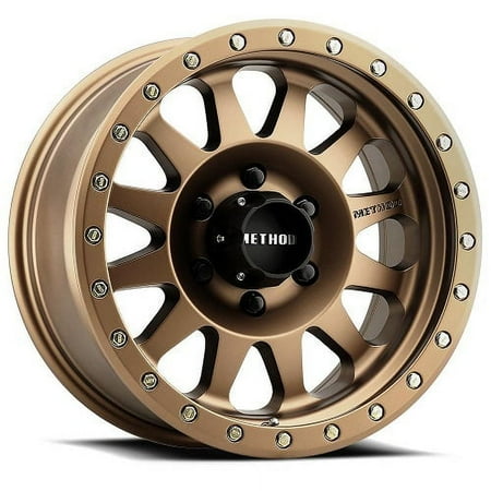 18x9 Method MR304 Double Standard Bronze Wheel 6x5.5 (-12mm) Fits select: 2000-2018 CHEVROLET SILVERADO, 2019-2023 RAM 1500